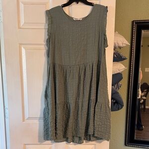 Sonoma Textured Sage Midi Dress
